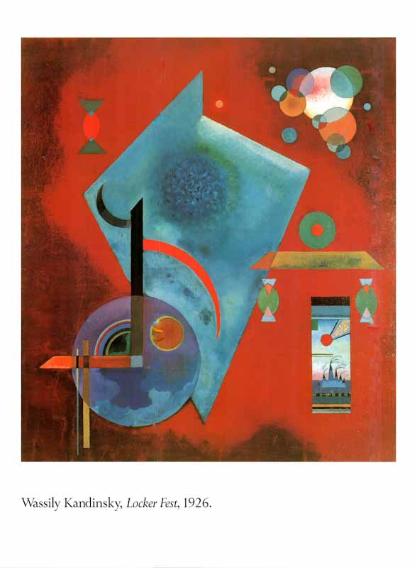 Locker-Fest by Wassily Kandinsky - 24 X 32 Inches (Art Print)