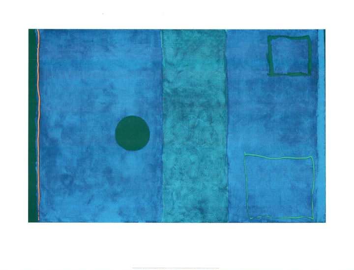 Blue Painting by Patrick Heron - 28 X 36 Inches (Silkscreen)