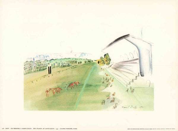 The Stands at Saint-Cloud, 1941 by Raoul Dufy - 10 X 12 Inches (Art Print)