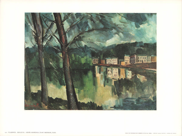 Bougival by Maurice de Vlaminck - 10 X 13 Inches (Art Print)