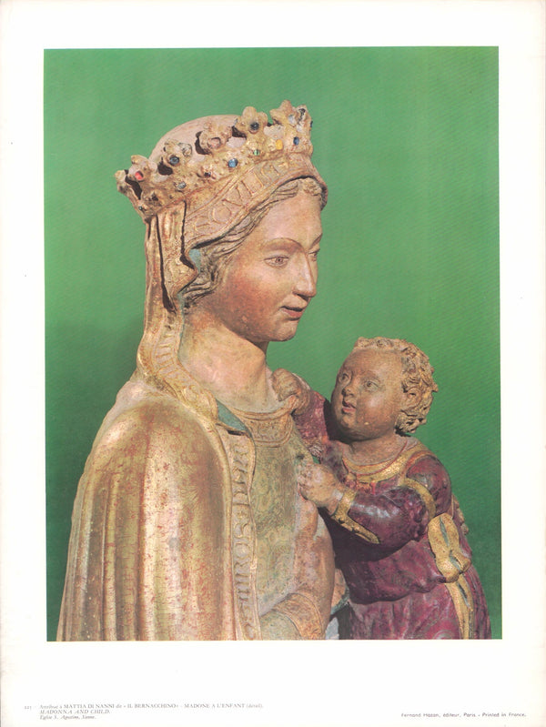 Madonna and Child by Mattia Di Nanni - 10 X 13 Inches (Art Print)
