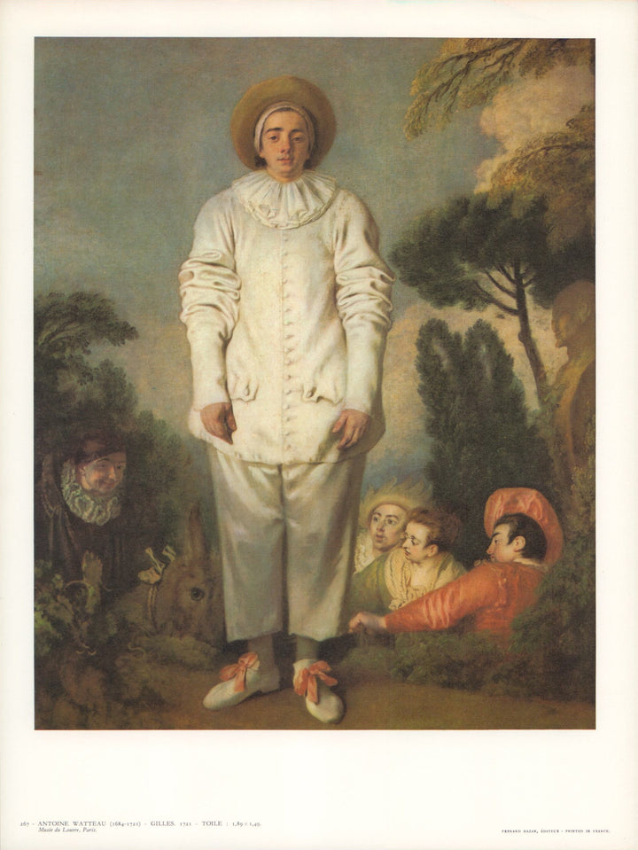 Gilles, 1721 by Antoine Watteau - 10 X 13 Inches (Art Print)