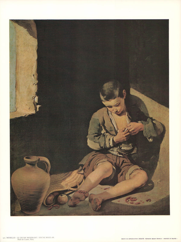 Young Beggar by Bartolomé Esteban Murillo - 10 X 13 Inches (Art Print)