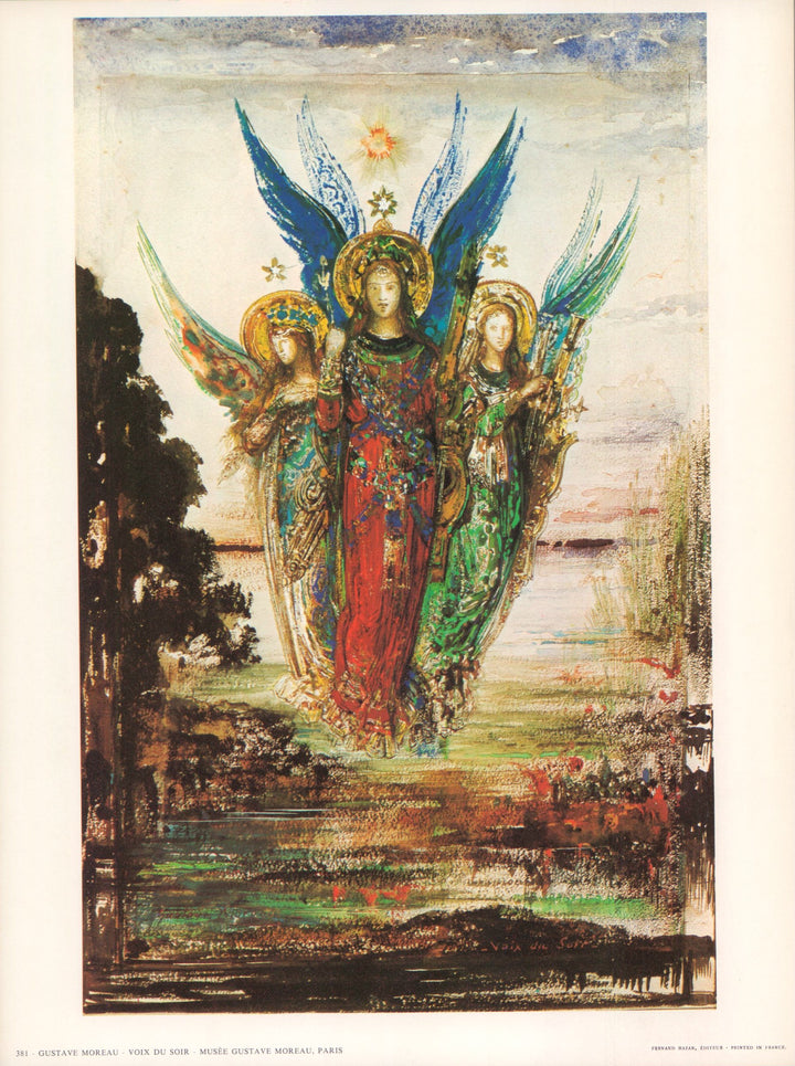 Voix du Soir by Gustave Moreau - 10 X 13 Inches (Art Print)
