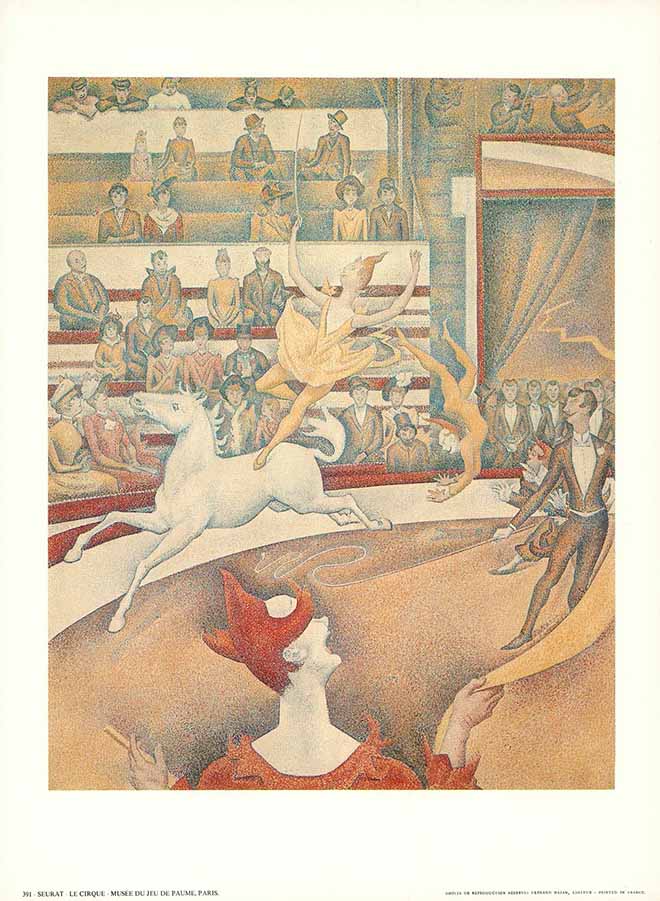 Circus by Georges Seurat - 10 X 13 Inches (Art Print)