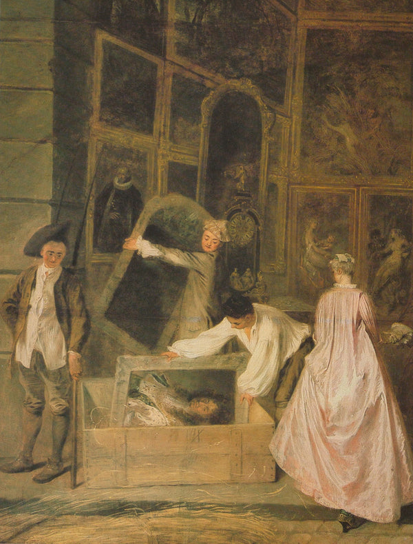 The Signboard of Gersaint I ( Detail ), 1720 by Antoine Watteau - 10 X 13 Inches (Art Print)