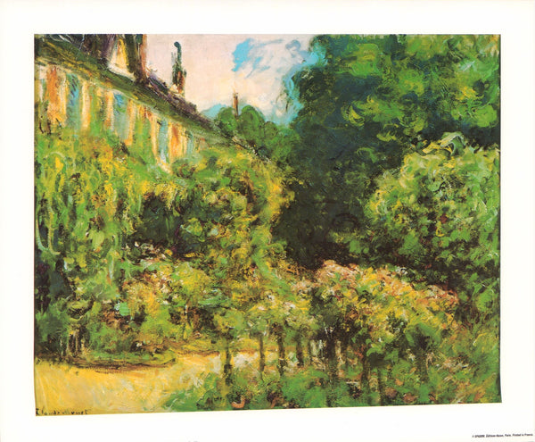 Artist's House at Giverny by Claude Monet - 10 X 12 Inches (Art Print)