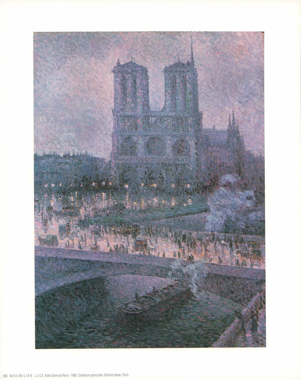 Notre Dame de Paris, 1900 by Maximilien Luce - 10 X 12 Inches (Art Print)