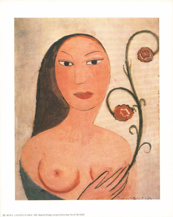 Artémis, 1908 by Marie Laurencin - 10 X 12 Inches (Art Print)