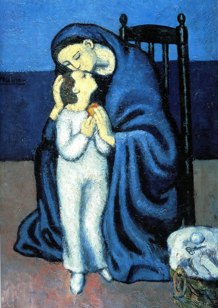 Motherhood (detail), 1901 by Pablo Picasso - 5 X 7 Inches (Greeting Card)