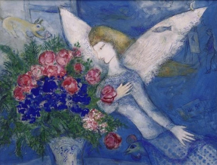 Blue Angel by Marc Chagall - 5 X 7 Inches (Greeting Card)