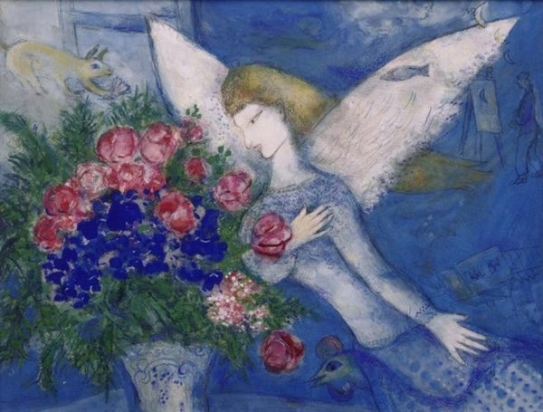 Blue Angel by Marc Chagall - 5 X 7 Inches (Greeting Card