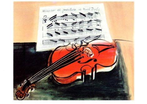 The Red Violin, 1948 by Raoul Dufy - 5 X 7 Inches (Greeting Card)