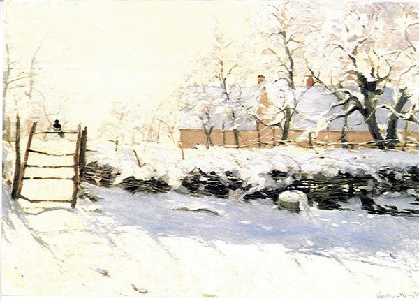 The Magpie, 1869 by Claude Monet - 5 X 7" (Greeting Card)