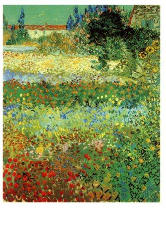 Garden in Bloom, 1888 by Vincent Van Gogh - 5 X 7 Inches (Greeting Card)