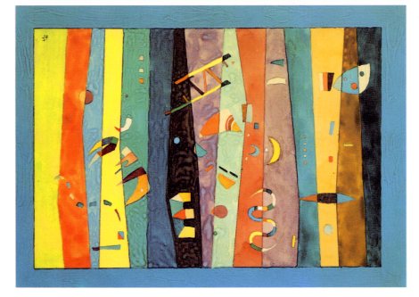 Horizontales, 1939 by Wassily Kandinsky - 5 X 7 Inches (Greeting Card)