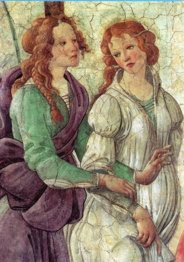Vénus et les Graces (détail) by Alessandro Botticelli - 5 X 7 Inches (Greeting Card)