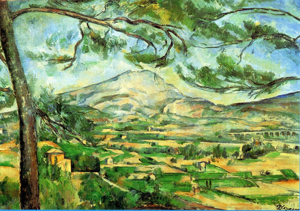 La Montagne Sainte-Victoire au Grand Pin, 1885-87 by Paul Cézanne - 5 X 7 Inches (Greeting Card)