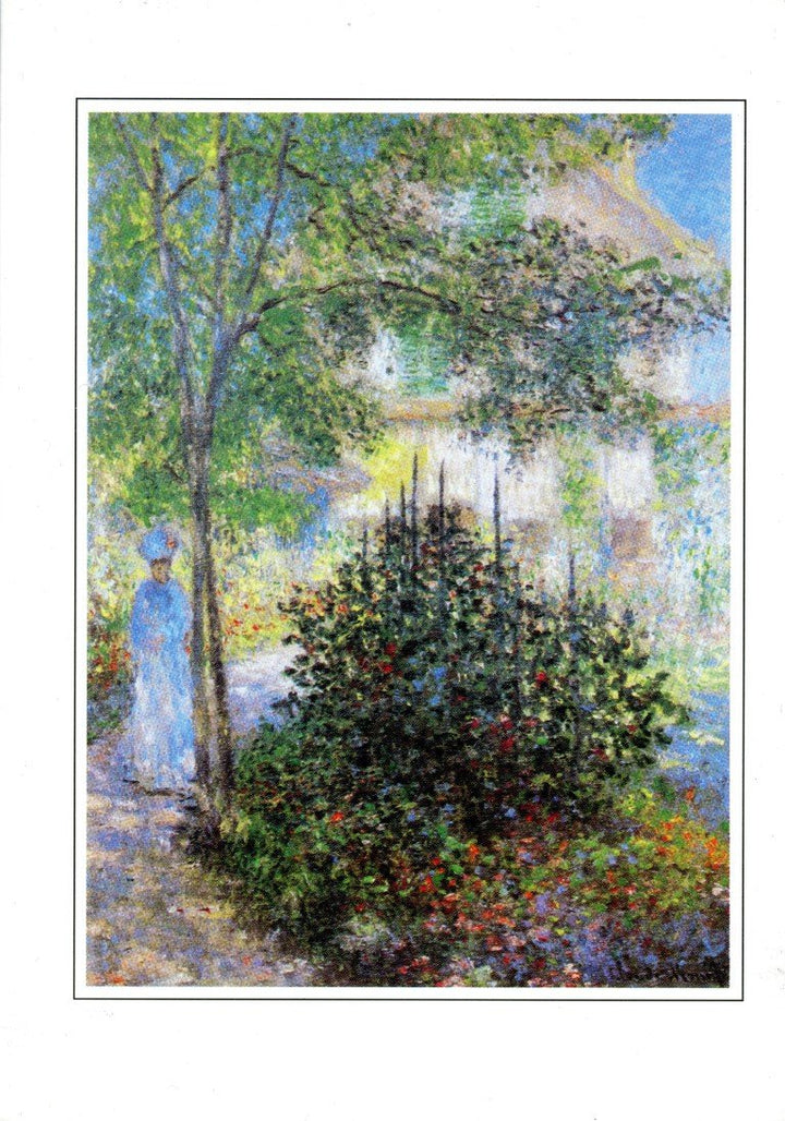 Camille dans le Jardin de la Maison d'Argenteuil, 1879 by Claude Monet - 5 X 7" (Greeting Card)