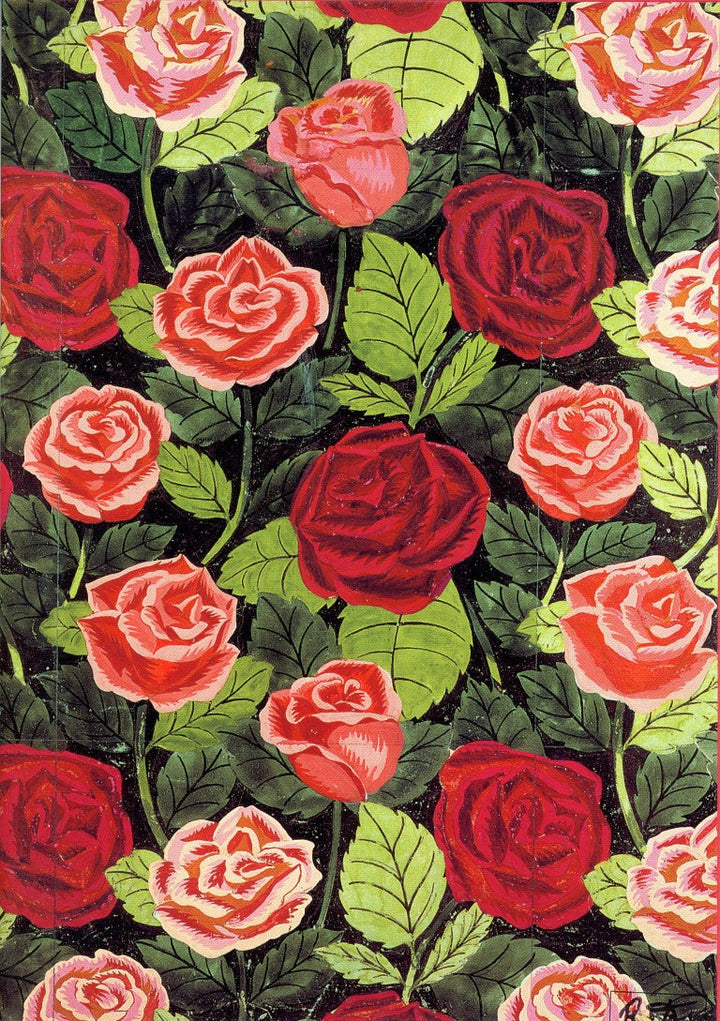 Red and Pink Roses by Raoul Dufy - 5 X 7 Inches (Greeting Card)
