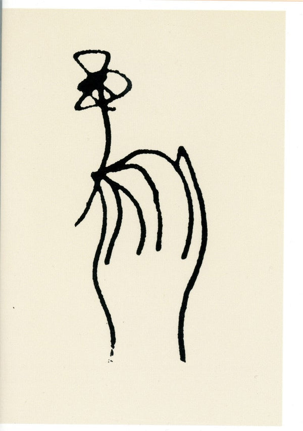 A Flower by Pablo Picasso - 5 X 7 Inches (Greeting Card)