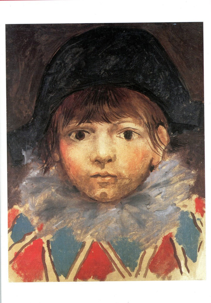 Paul in a Harlequin Costume by Pablo Picasso - 5 X 7 Inches (Greeting Card)