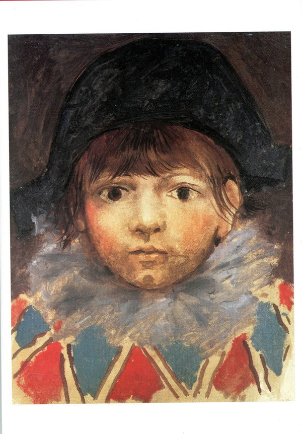 Paul in a Harlequin Costume by Pablo Picasso - 5 X 7 Inches (Greeting Card)