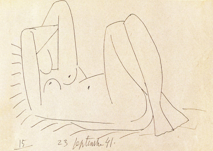 Étude Pour L'Aubade, 1941 by Pablo Picasso - 5 X 7 Inches (Greeting Card)