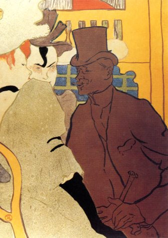 The Englishman at the Moulin Rouge, 1892 by Henri de Toulouse-Lautrec - 5 X 7 Inches (Greeting Card)