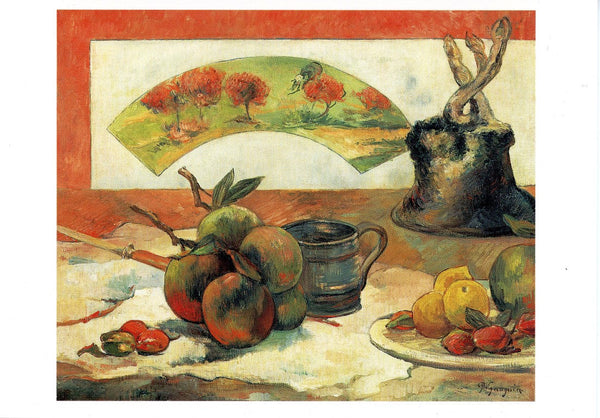 Nature Morte a l'Eventail, 1889 by Paul Gauguin - 5 X 7 Inches (Gretting Card)