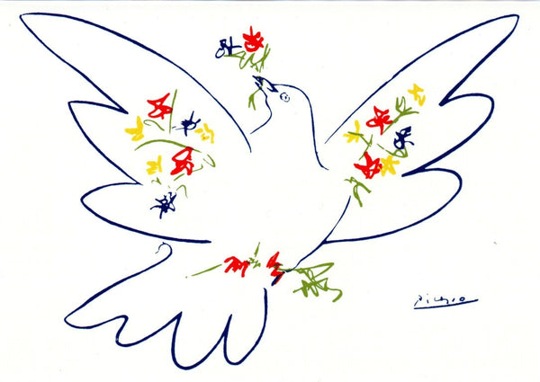 La Colombe du Festival de la Jeunesse by Pablo Picasso - 5 X 7 Inches (Greeting Card)