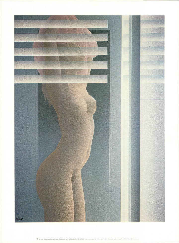 Réflexion, 1981 (Nude) by Daniel Sciora - 20 X 26 Inches (Art Print)