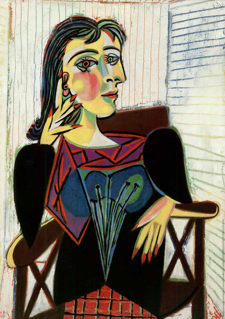 Dora Maar Assise, 1937 by Pablo Picasso - 20 X 28 Inches (Art Print)