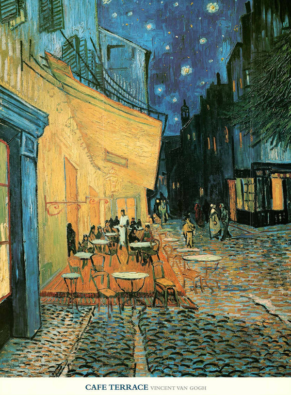 Café Terrace at Night, 1888 by Vincent Van Gogh - 24 X 32 Inches (Art Print)