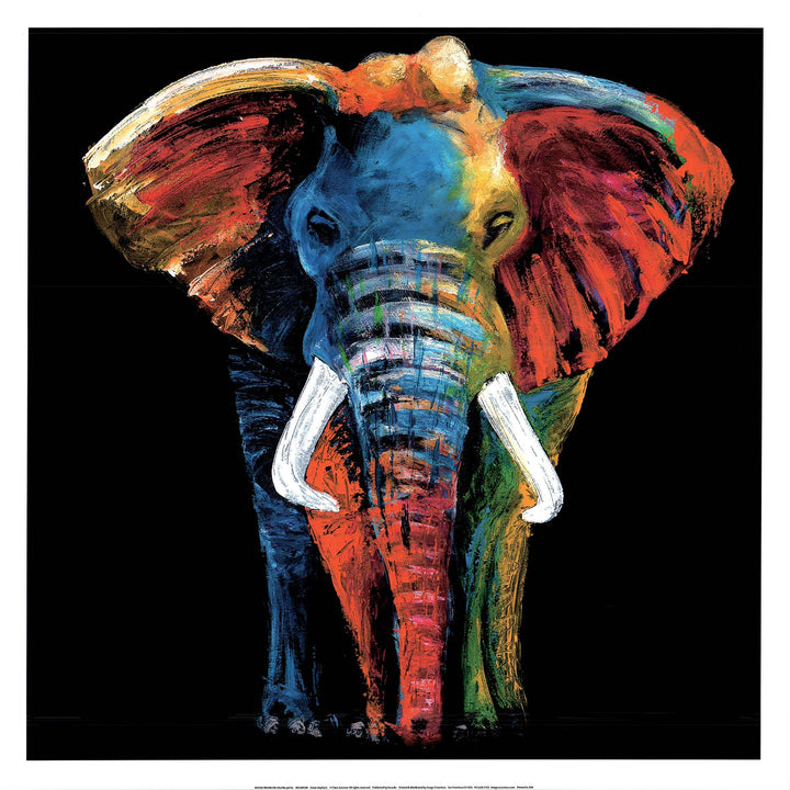 Great Elephant by Clara Summer - 26 X 26 Inches (Art Print)