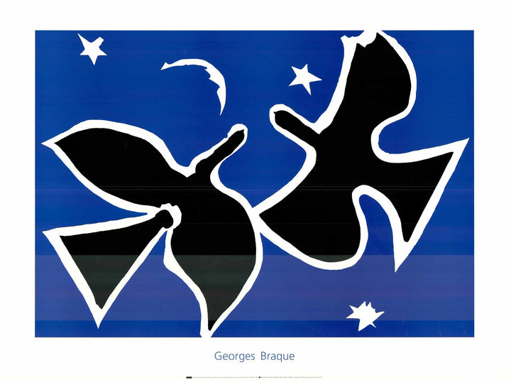 The Birds, 1953 by Georges Braque - 24 X 32 Inches (Silkscreen)
