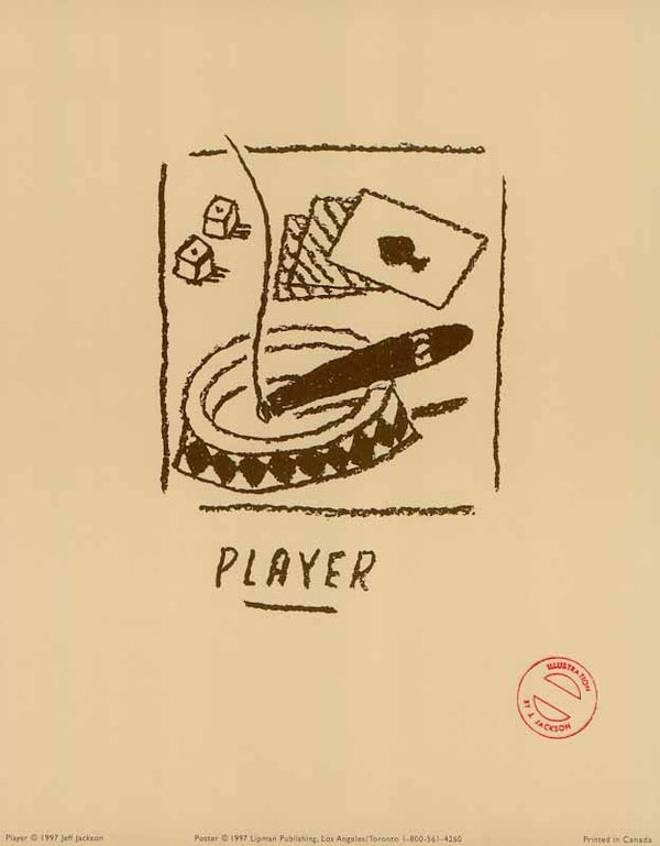 Player by Jeff Jackson - 8 X 10 Inches (Art Print)
