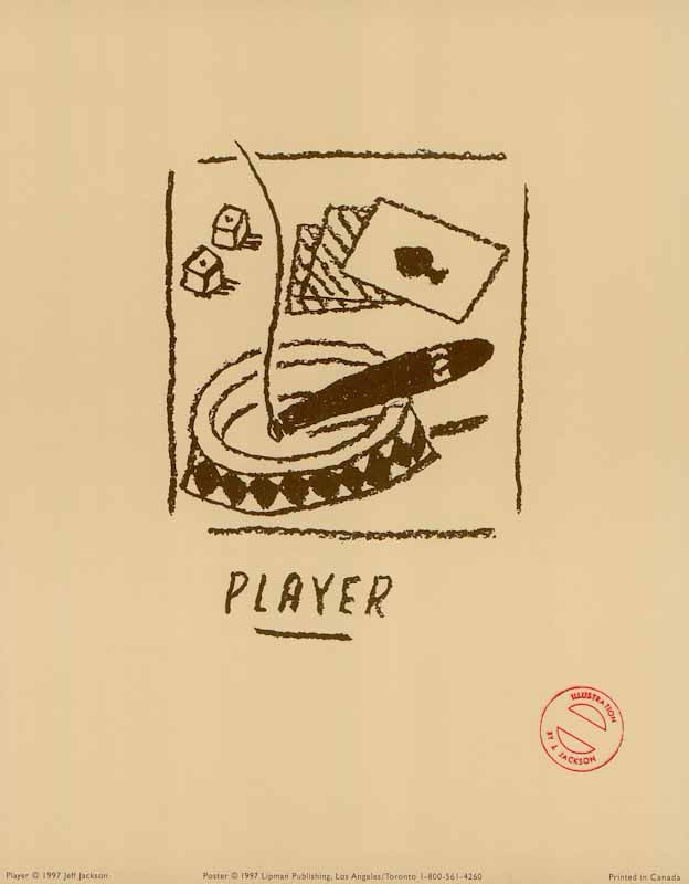Player by Jeff Jackson - 8 X 10 Inches (Art Print)