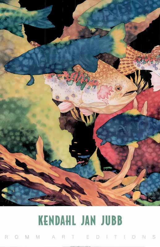 Golden Trout A by Kendahl Jan Jubb - 24 X 36 Inches (Art Print)