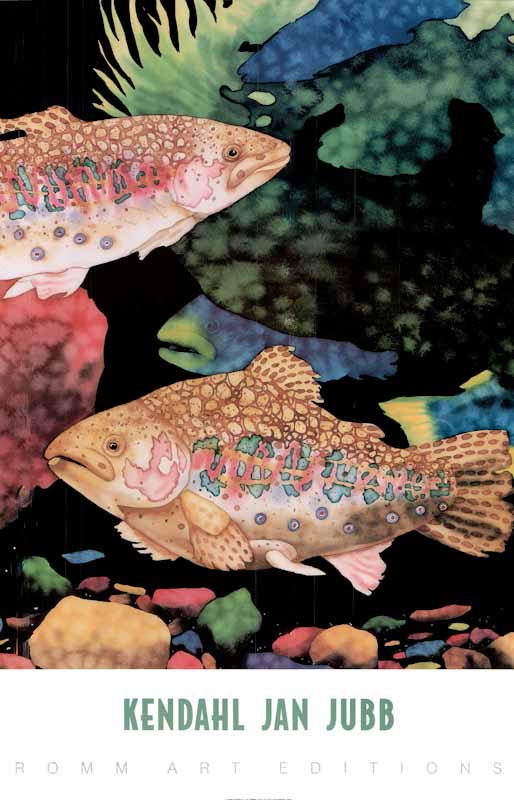 Golden Trout B by Kendahl Jan Jubb - 24 X 36 Inches (Art Print)