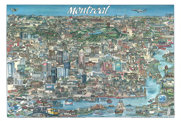 Montreal, 1989 by Jean-Louis Rheault - 24 X 36 Inches (Art Print)