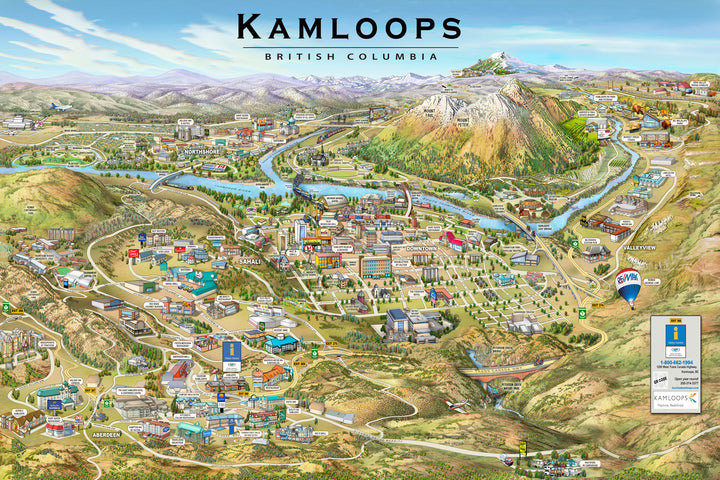 Kamloops, British Columbia, 2013 by Jean-Louis Rheault - 24 X 36 Inches (Art Print)