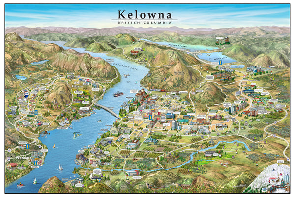 Kelowna, British Columbia, 2012 by Jean-Louis Rheault - 24 X 36 Inches (Art Print)