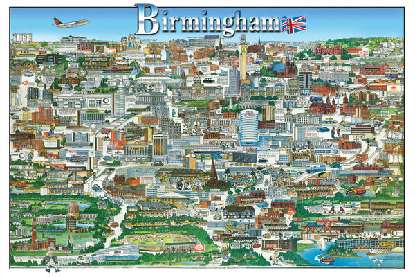 Birmingham, U. K, 1984 by Jean-Louis Rheault - 24 X 36 Inches (Art Print)