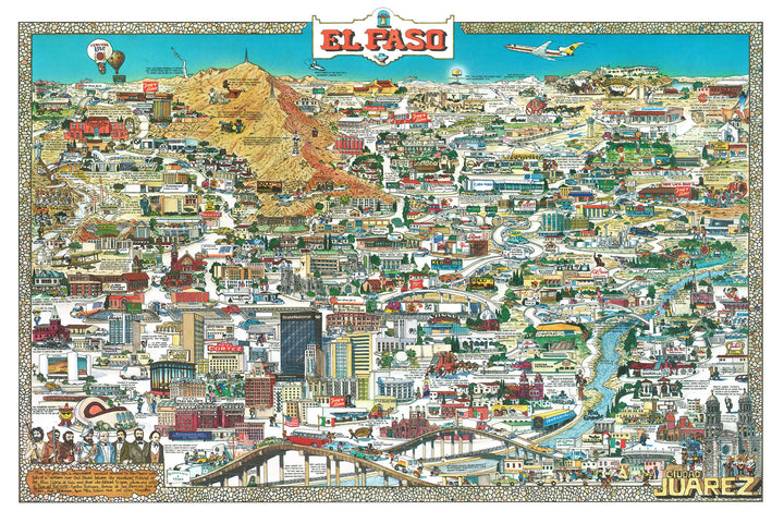 El Paso, 1982 by Jean-Louis Rheault - 24 X 36 Inches (Art Print)