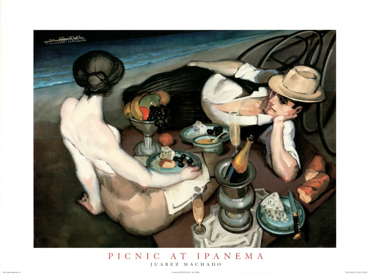 Picnic at Ipanema by Juarez Machado - 24 X 32 Inches (Art Print)