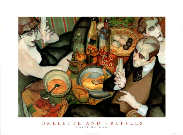 Omelette and Truffles by Juarez Machado - 24 X 32 Inches (Art Print)