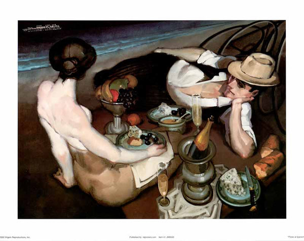 Picnic at Ipanema by Juarez Machado - 11 X 14 Inches (Art Print)