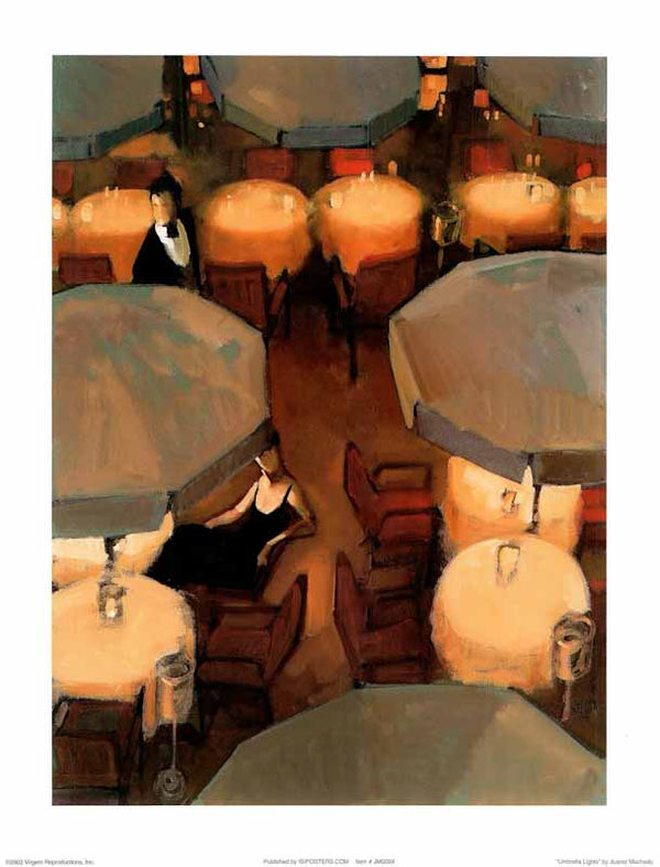 Umbrella Lights by Juarez Machado - 11 X 14 Inches (Art Print)