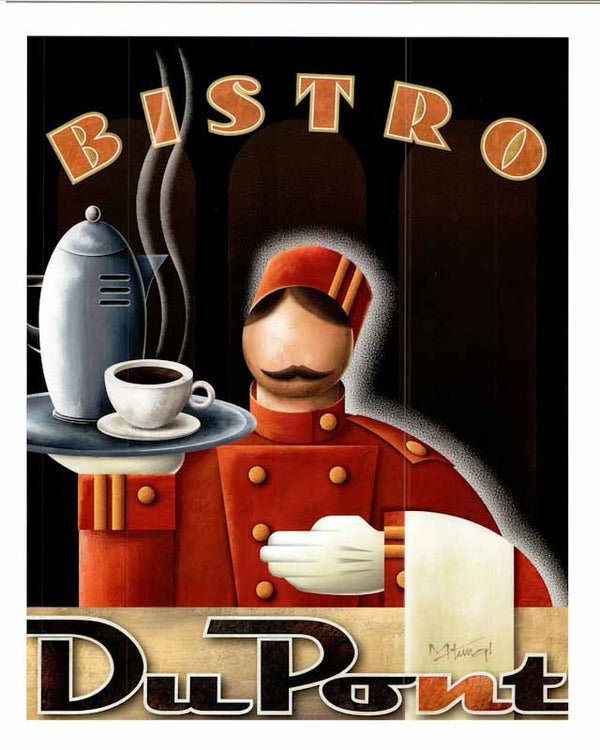 Bistro DuPont by Michael L Kungl - 18 X 22 Inches (Art Print)